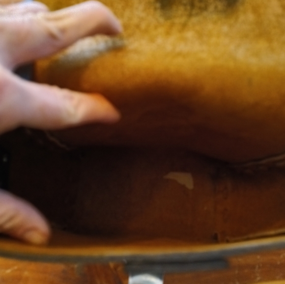 ONE OF A KIND Retired Sundance THICK Leather  Handmade Hippie BAG - Picture 5 of 5